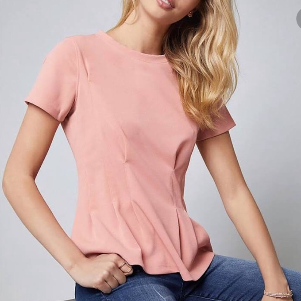 Bebe pink Debbie bow top
